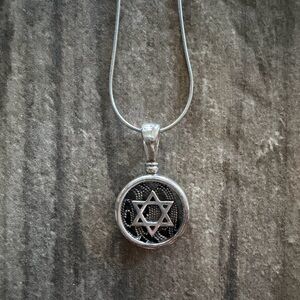 Vintage Star of David 925 Silver Necklace